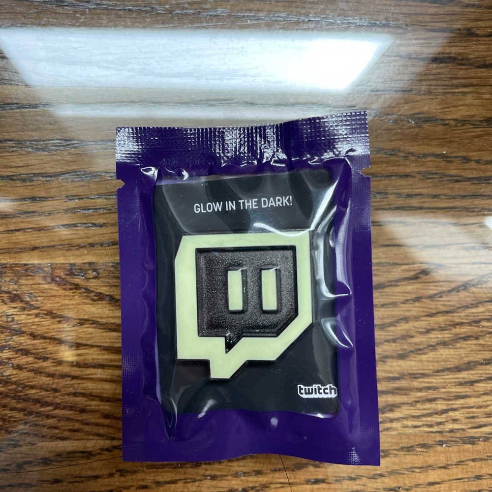 Twitch Pin GLOW IN THE DARK brand new